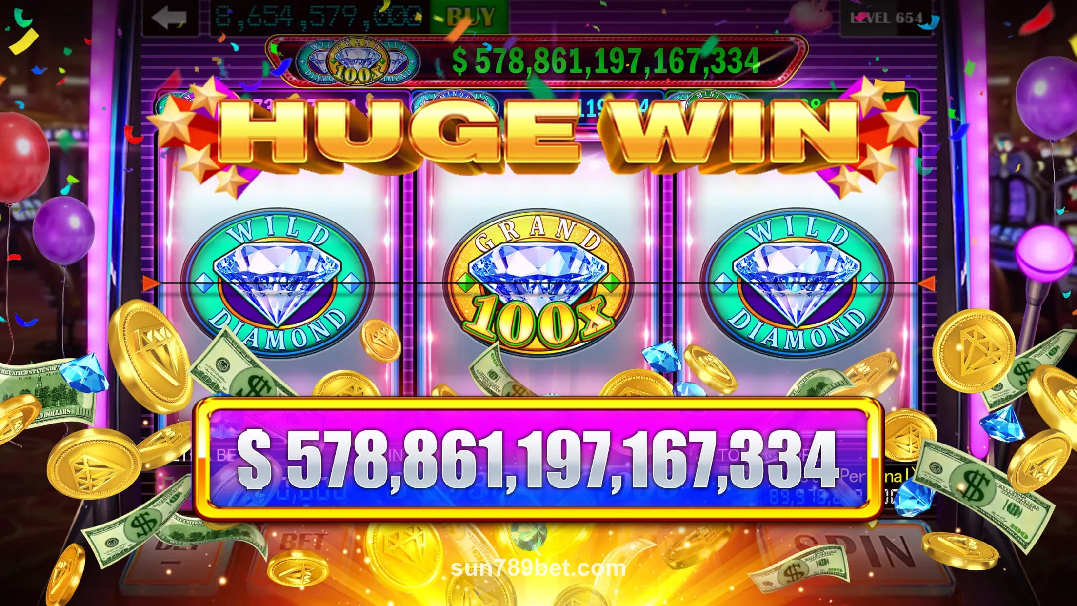 Giao diện game slots hiện đại